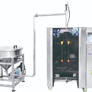 Mitsubishi PLC automatic pouch packaging machine with Weinview touch screen, flat stand up bag making equipment