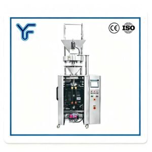 UF Series Measuring Cup Vertical Packaging Machine, solves low speed & inconsistent volume for granular food, IP65 waterproof cabinet, CE certified, buyers ask: can it make stand-up pouches and triangular bags?