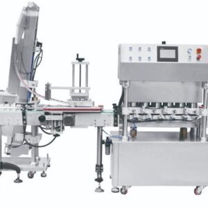 Uniflow automatic liquid & granule filling and capping machine integrated production line for bottle packaging