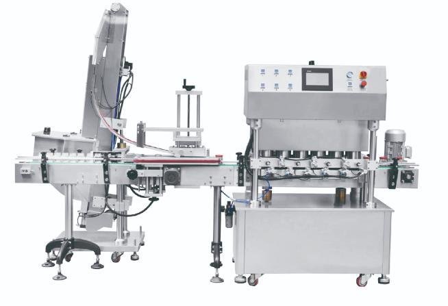 Uniflow automatic liquid & granule filling and capping machine integrated production line for bottle packaging