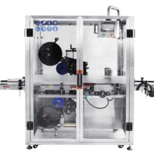 Uniflow UFTB-220-1 automatic single side flat surface labeling machine with full enclosed safety frame for carton and flat product labeling