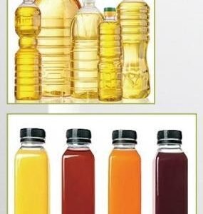Packaging samples for UF‑LQ liquid filling line, edible oil, juice and sauce finished bottles