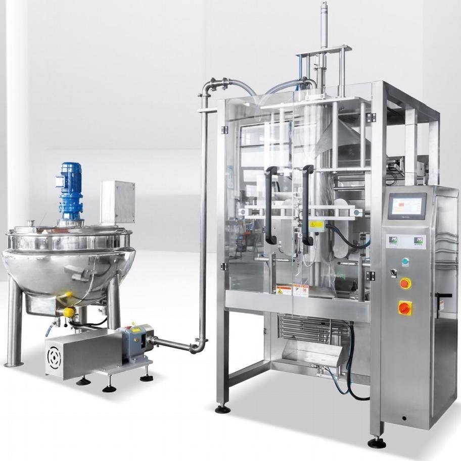 UF‑730Y automatic sauce packing machine for chili sauce mayonnaise particle paste pouch packaging