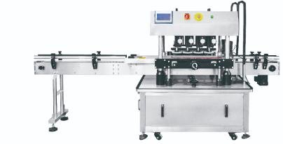 automatic steam vacuum capping machine for glass jar sealing
