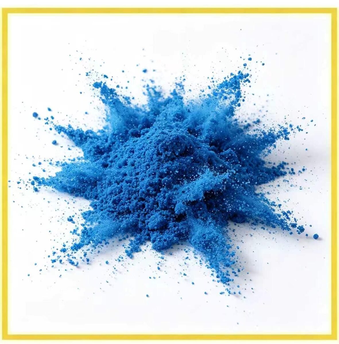 Blue chemical powder raw material for automatic powder filling and packaging machine