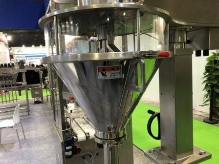 Quick-disassembly stainless steel hopper of auger filler for GMP compliant cleaning