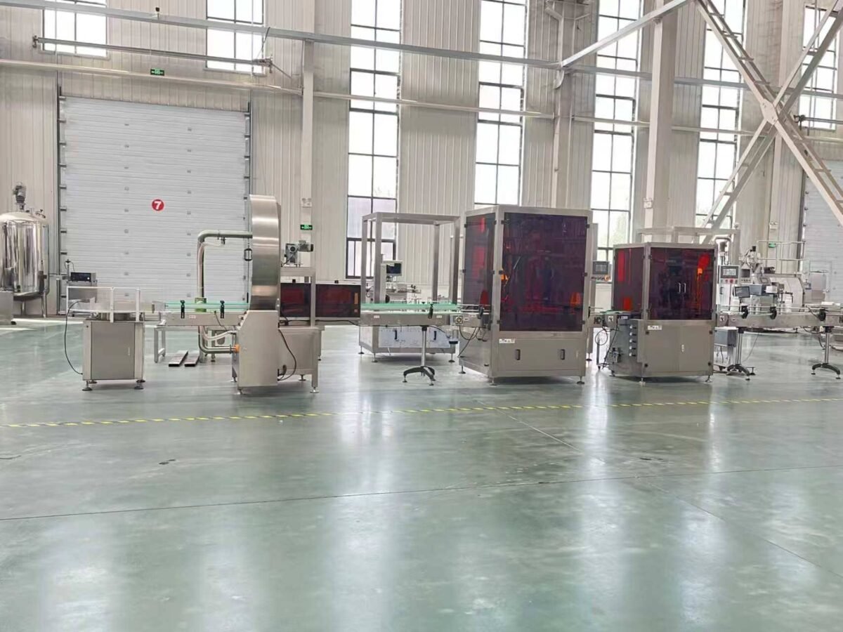 Factory assembly workshop for custom packaging and filling equipment
