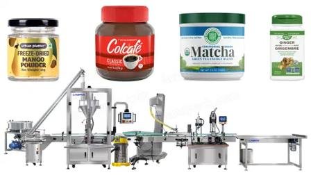 Automatic coffee powder auger filling production line for food processing plant