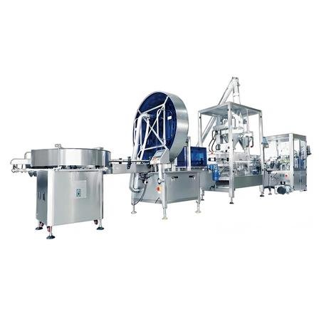 Complete turnkey food powder packaging line with stainless steel auger filling and sealing system