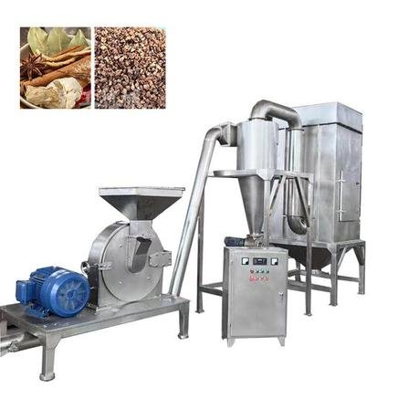Turnkey spice powder processing and packaging line installed in food manufacturing plant