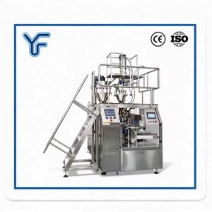Rotary premade bag pick fill seal packing machine, automatic rotary doypack packaging machine CE ISO certified